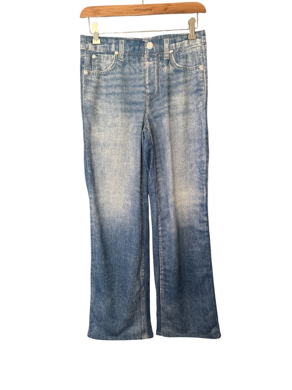 Mila Rosabella Light Wash Blue Wide-Leg Flare Jeans